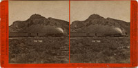 Monument Point (& Stanford train) from Lake