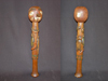 Northwest Coast carved and painted club.