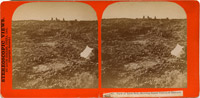 View of Lava Bed, showing signal station at Mason's Camp
