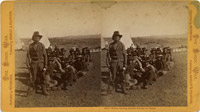 Warm Springs Indian Scouts in camp