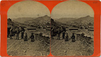 Nevada Eureka, Looking South, With Indian Children