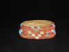 A Pomo oval beaded basket