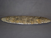 A black banded obsidian blade