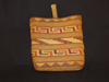 A Tlingit polychrome carrying basket