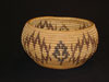 Washo basket with lizards