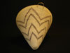 A Washo coiled polychrome burden basket