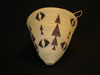 A Washo  coiled polychrome burden basket