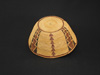 A rare Yokuts polychrome hat