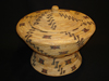 Yokuts polychrome treasure basket