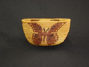 A fine and special Mountain maidu butterfly bowl