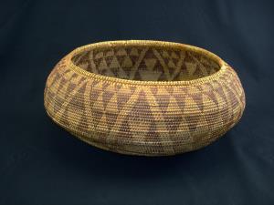 A Very Large Miwok Paiute degikup shaped basket