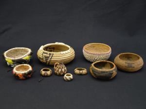 A Collection of Ten Pomo Baskets