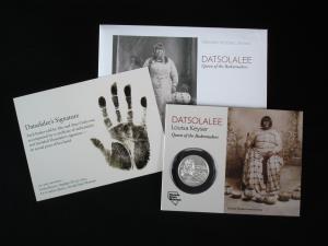 A Silver Collectors Coin of Lousia Keyser, Datso La Lee