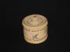 <b>SOLD - </b>A fine Attu basket with cover and flower design