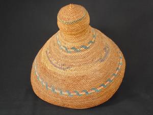 A Nootka pictorial harpooner's hat