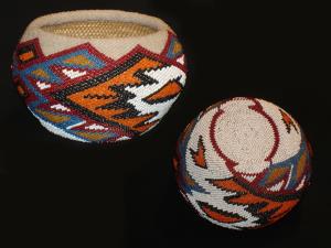 A Paiute beaded basket