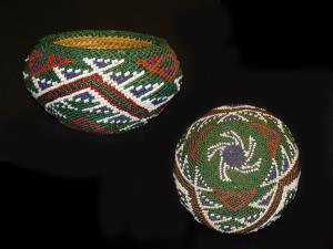 A Paiute beaded basket