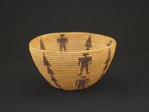 A Panamint bowl with eight male figures