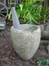 Stoneware mortar and pestle