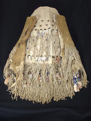 A Northwestern California Hupa-Yurok culture dance apron and dress