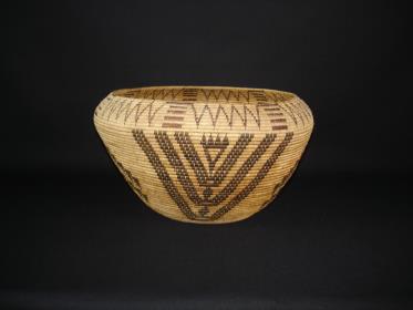 A very fine and large polychrome Mono Paiute basket
