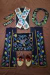 A Native American beaded dance costume