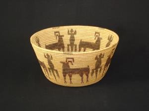 An Extremely Finely-woven Panamint basket, c1910