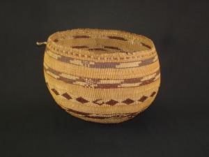 A Large and Fine Pomo twined basket