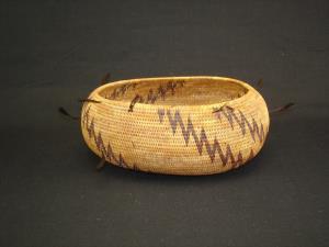 A very fine and rare Pomo documented canoe gift basket